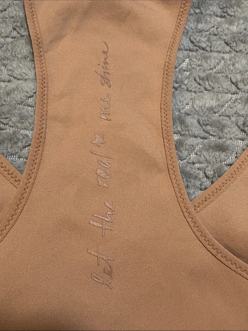 aerie Seamless Tan Wireless Sports Bra